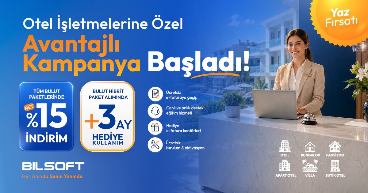 Konaklama İşletmelerine Özel Yaz Kampanyası 